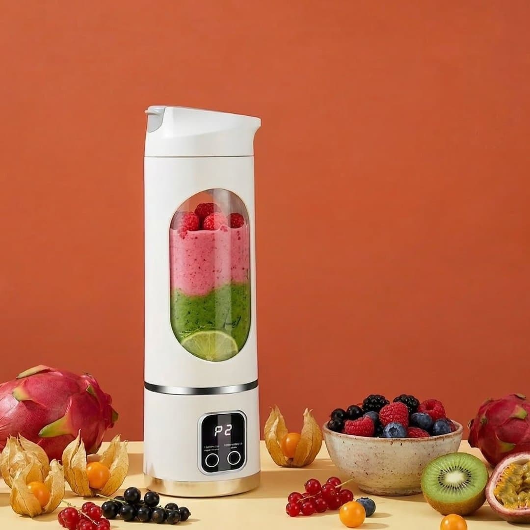 Mixeur et extracteur de jus portable rechargeable par USB - Facile à nettoyer - Capacité de 300 ml à 500 ml - Accessoires du quotidien | Bishop